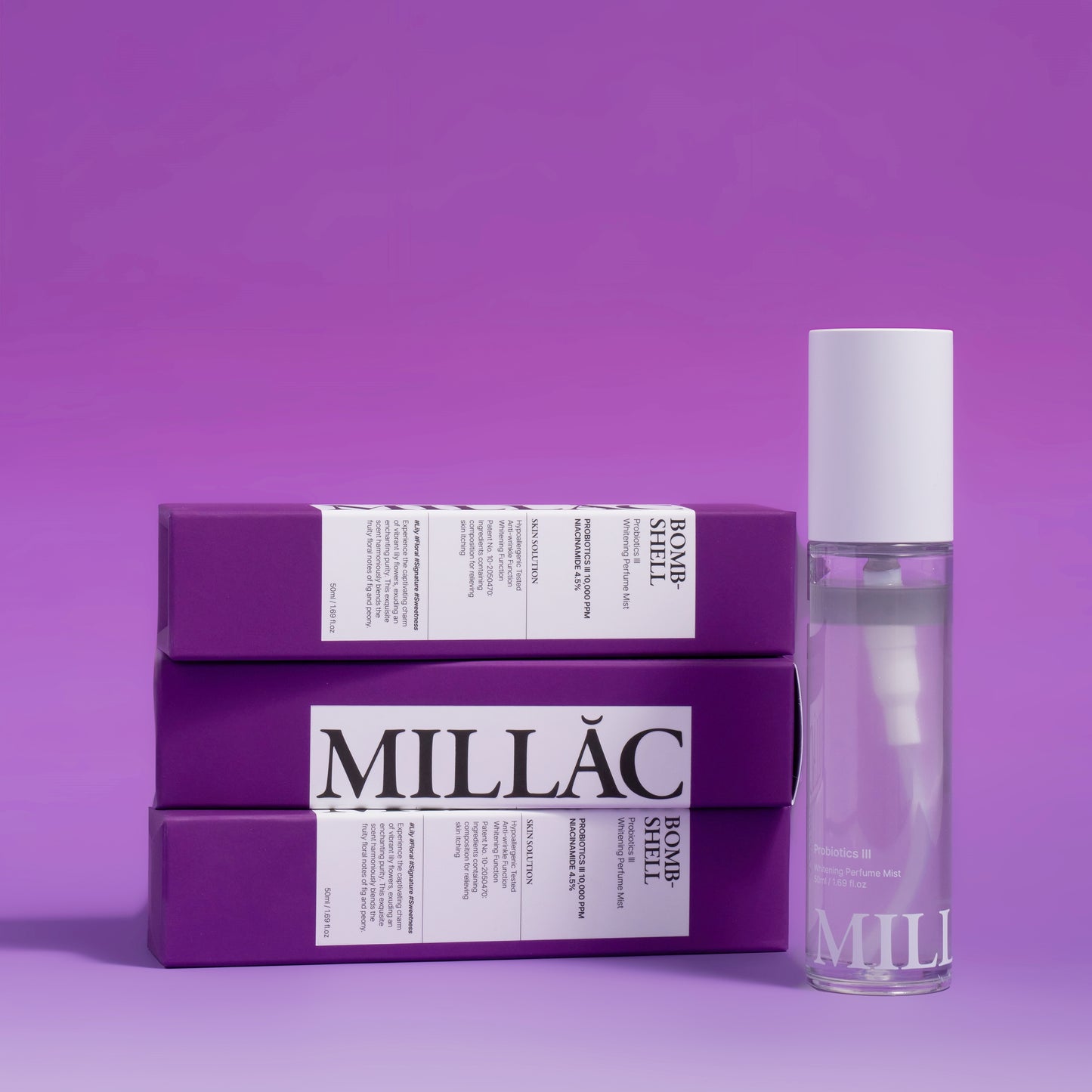 MILLAC Probiotics III Whitening Perfume Body Mist Bombshell 50ml