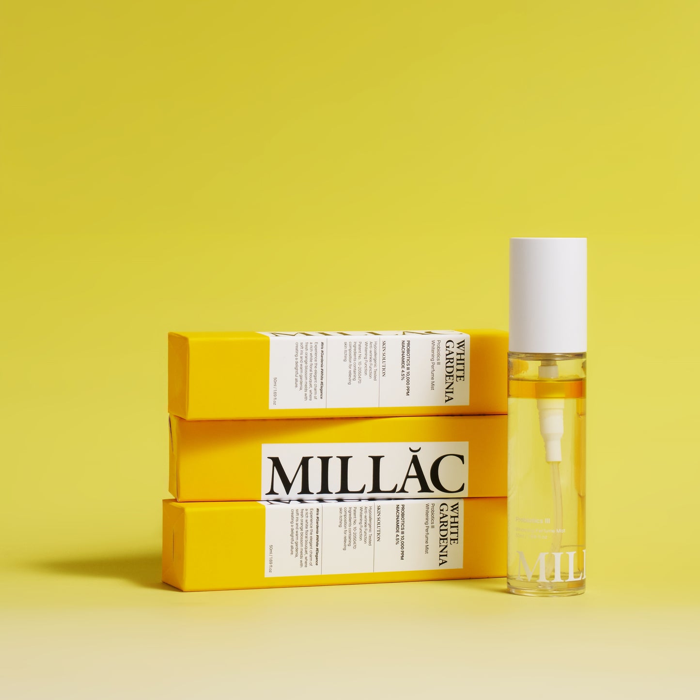 MILLAC Probiotics III Whitening Perfume Body Mist White Gardenia 50ml