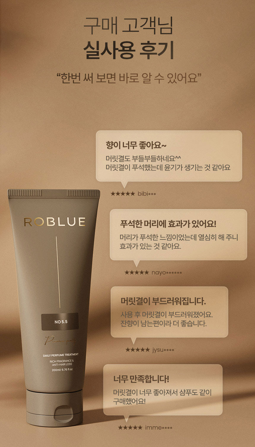 Roblue Daily Perfume Treatment - No 5.5 200ml