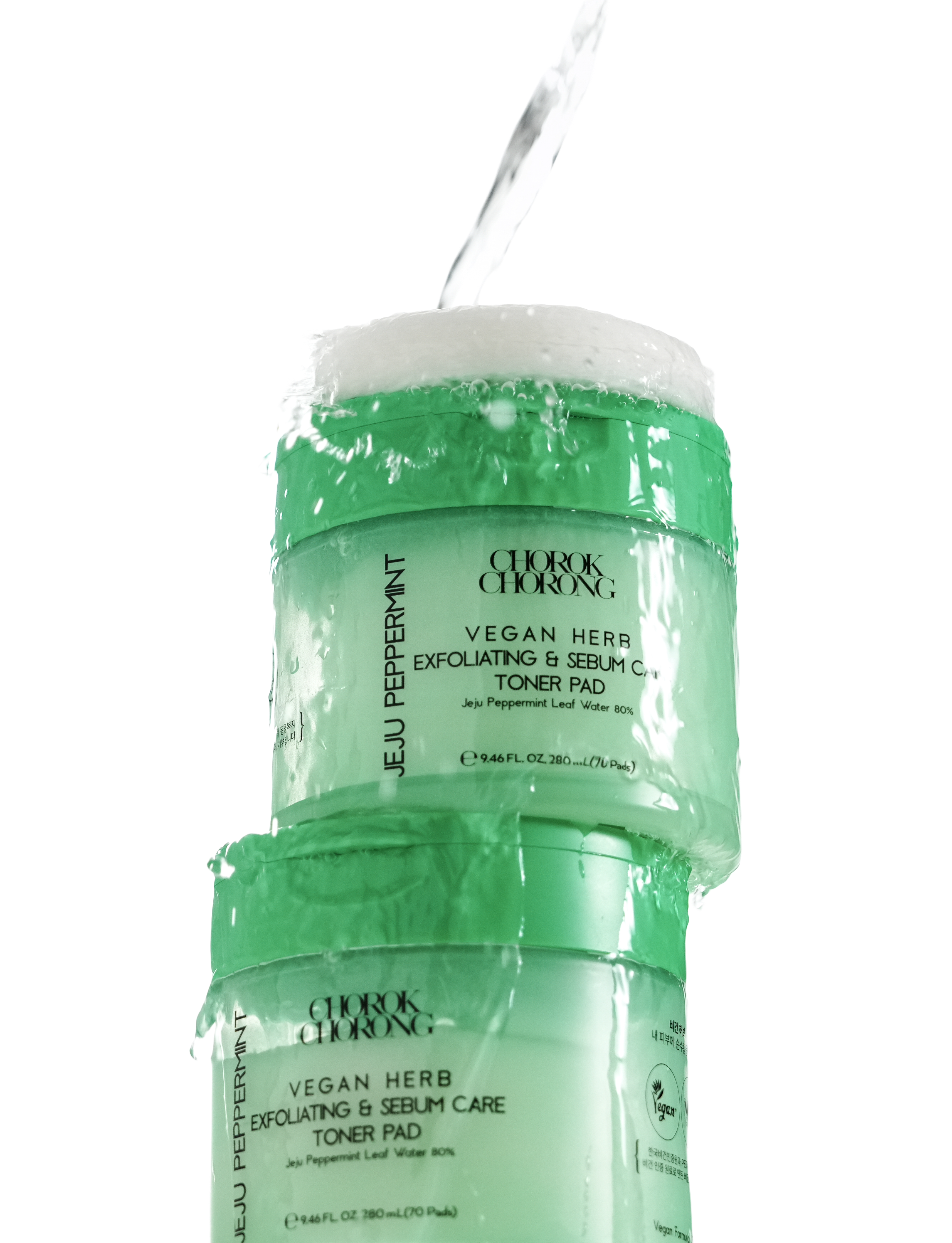 Vegan Herb Exfoliating & Sebum Care Jeju Peppermint Toner Pad