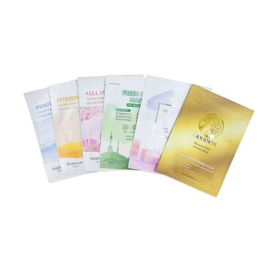 SkinCureAsiaMuldream & 7Journeys Mix KBeauty Mask Tester Pack (6 sheets)