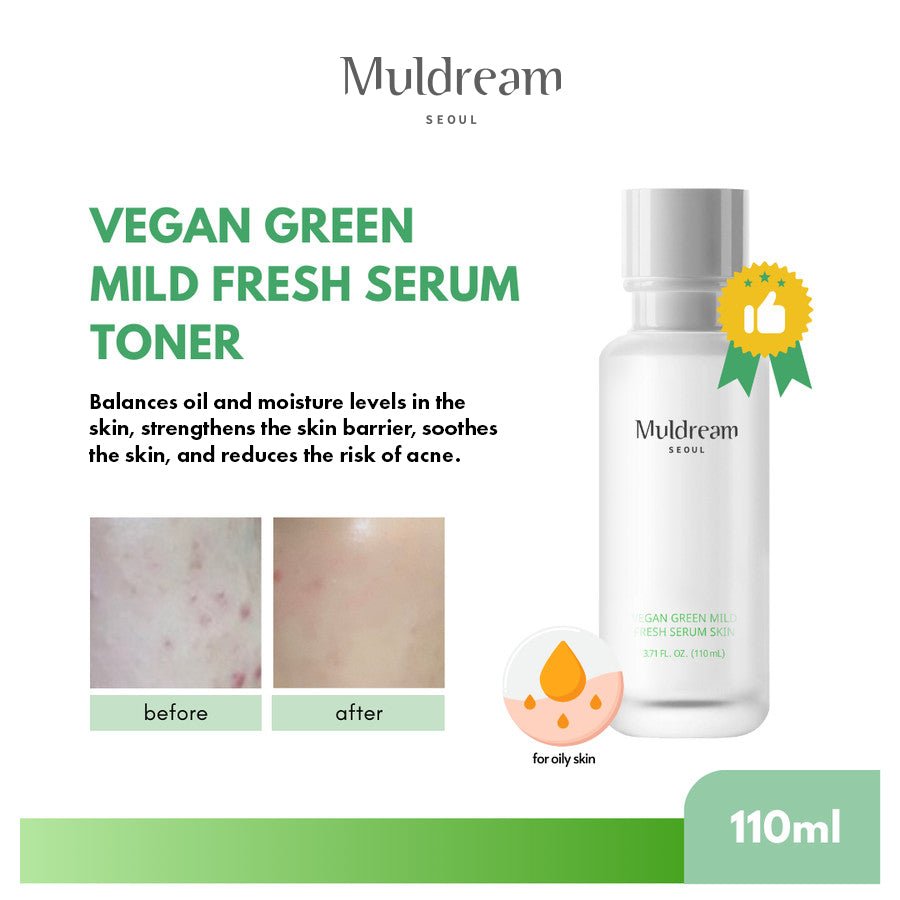 MuldreamMuldream Vegan Green Mild FRESH CICA Serum Toner 110ml8809443284037