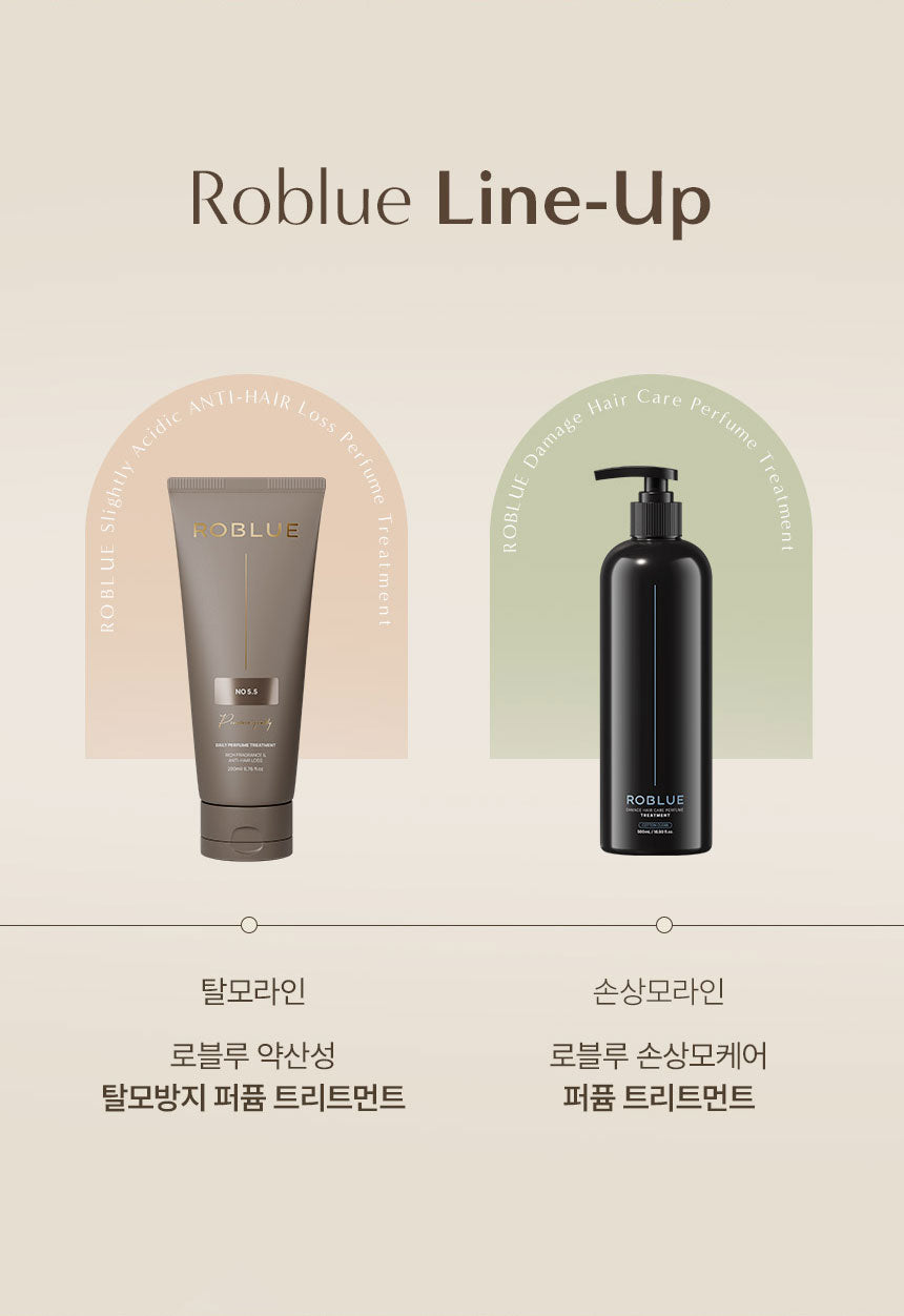 Roblue Damage Hair Care Perfume Treatment - Cotton Clean 500ml