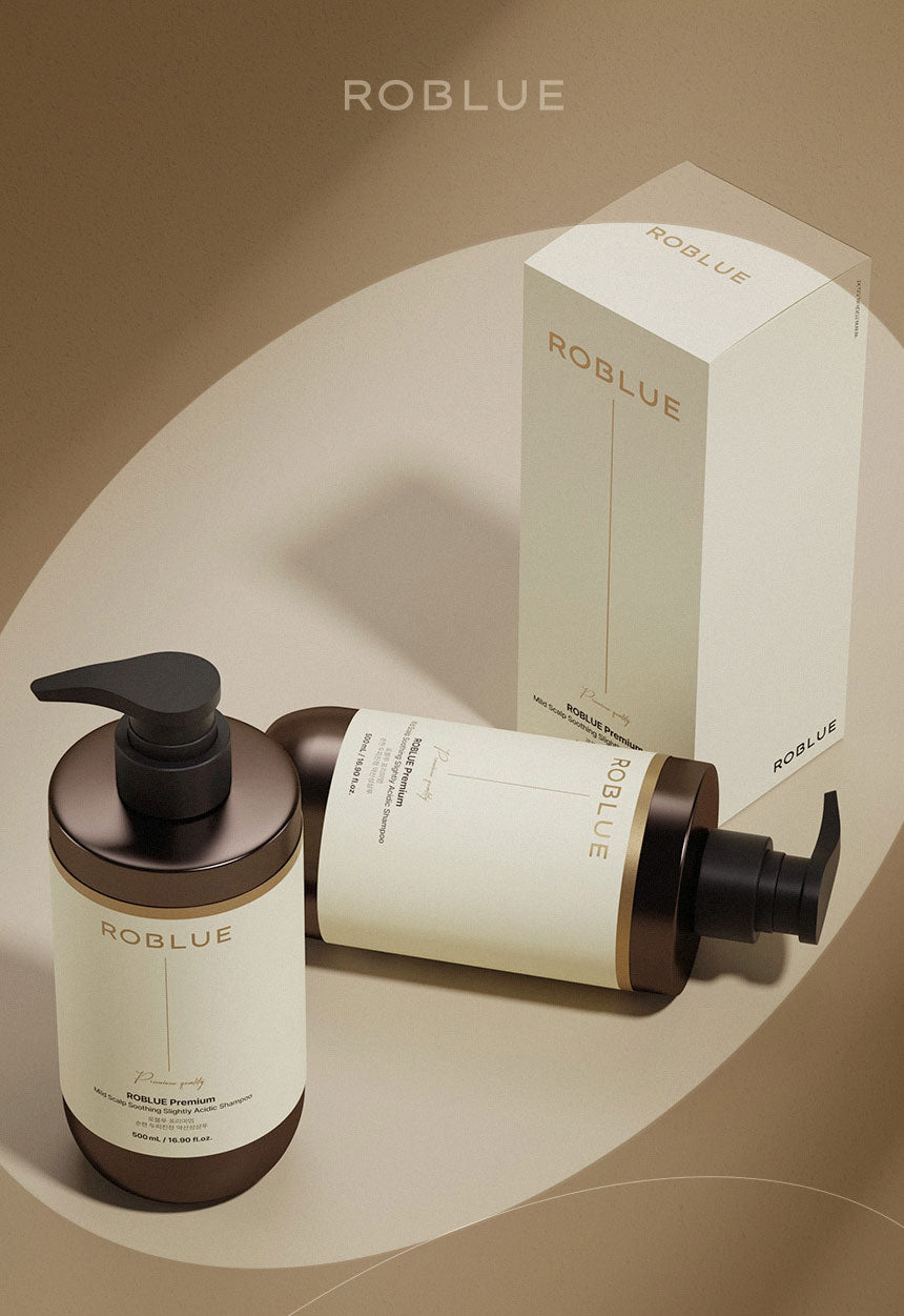 Roblue Premium Mild Scalp Soothing Slightly Acidic Shampoo 500ml - SkinCureAsia