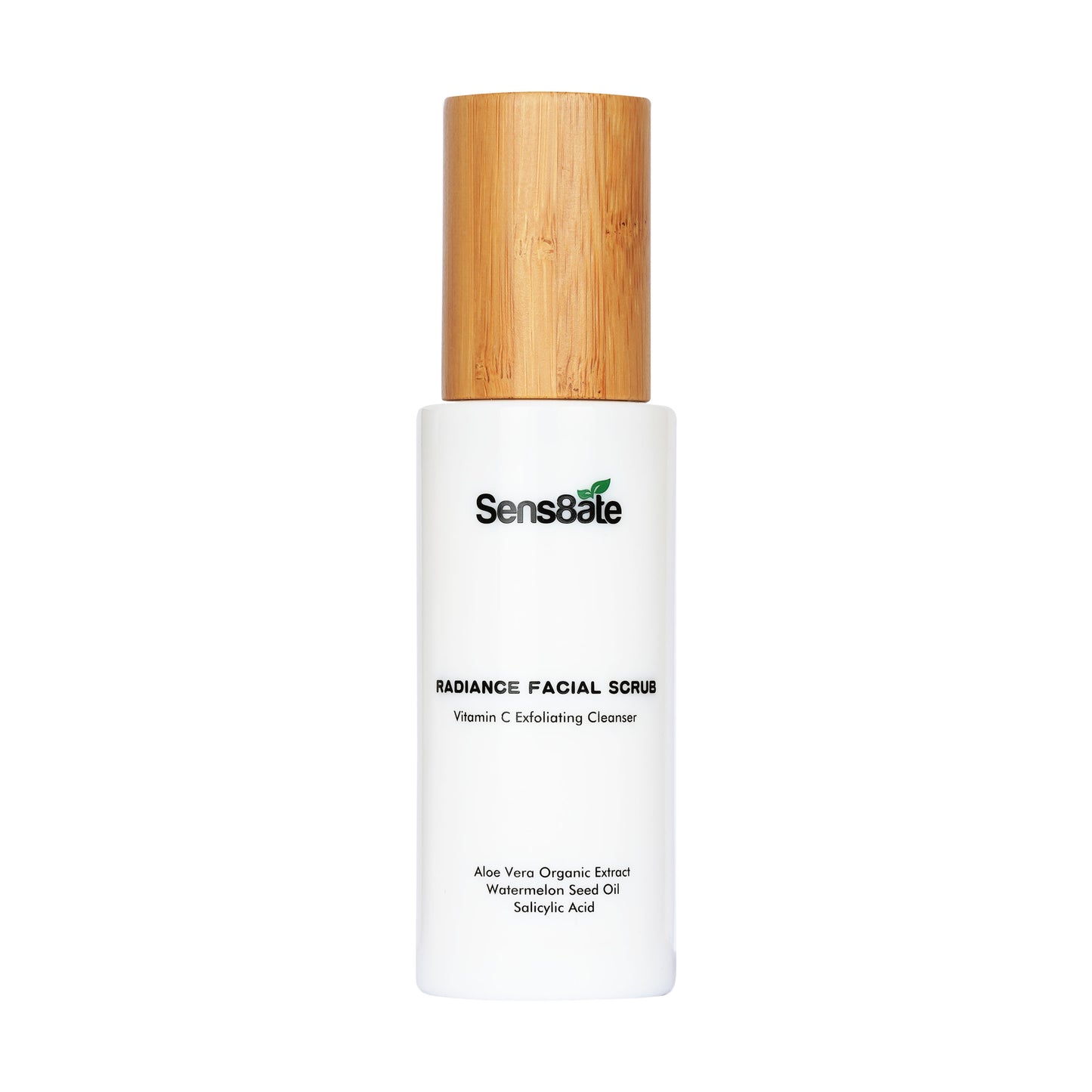 Sens8ate Radiance Facial Scrub 120ml - SkinCureAsia facial scrub, vegan, exfoliation, anti-inflammatory