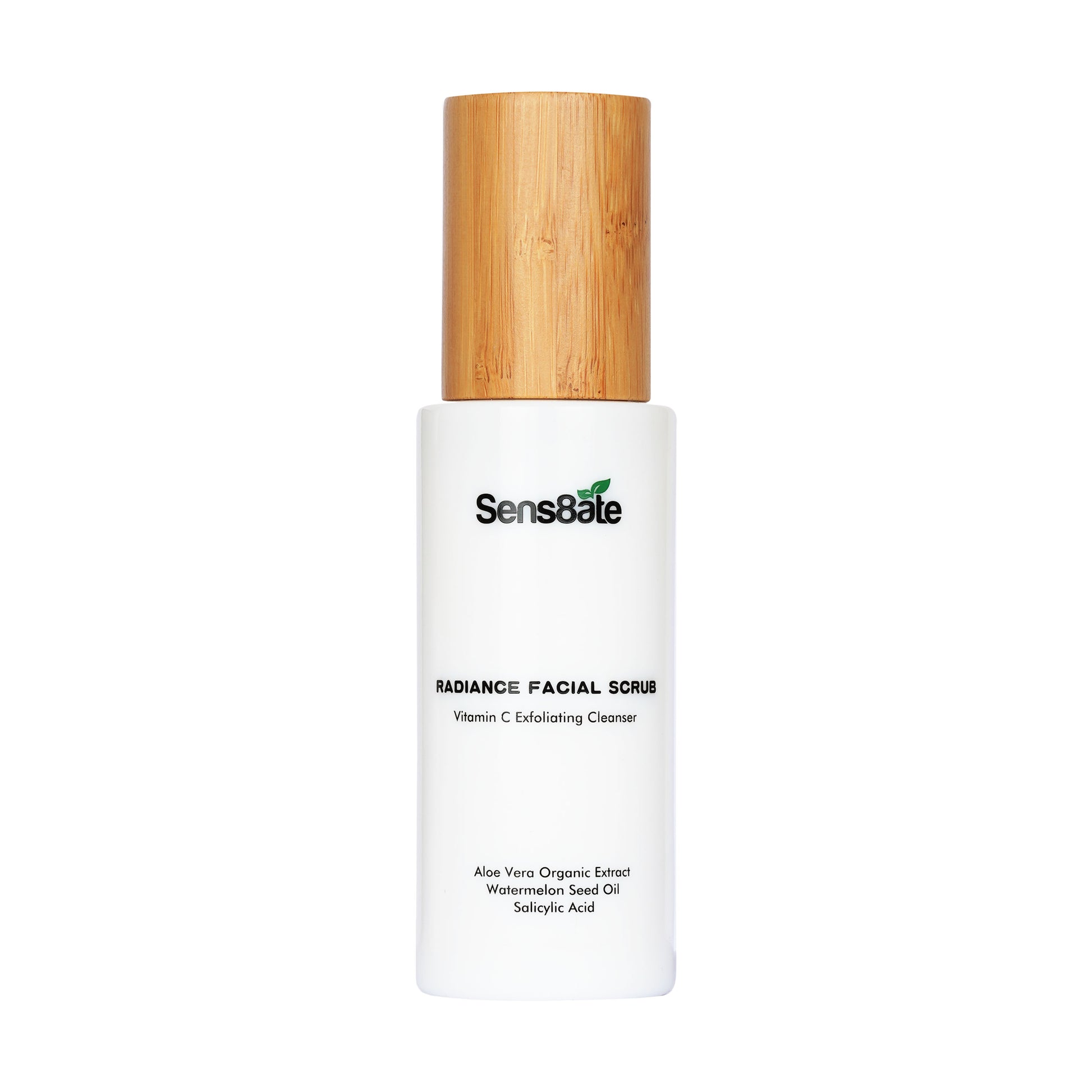 Sens8ate Radiance Facial Scrub 120ml - SkinCureAsia facial scrub, vegan, exfoliation, anti-inflammatory