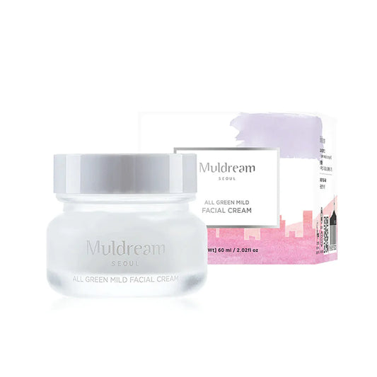 Muldream All Green Mild Facial Cream 60ml - SkinCureAsia