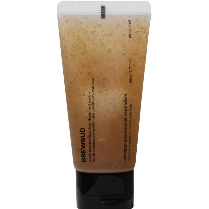 plenty plant Brewbud Grain Scrub Hand Wash 80ml - SkinCureAsia