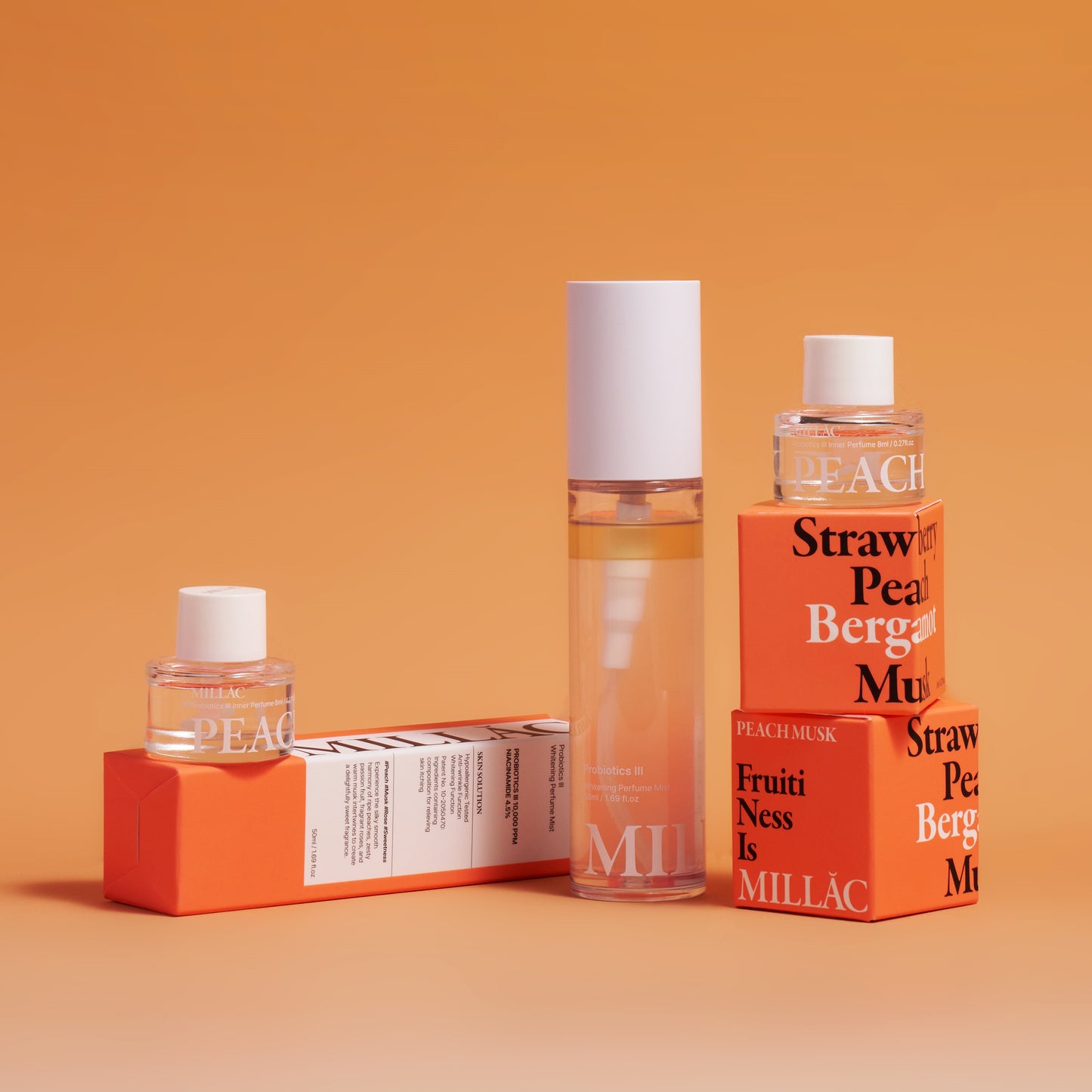 MILLAC Probiotics III Intimate perfume Peach Musk 8ml - SkinCureAsia