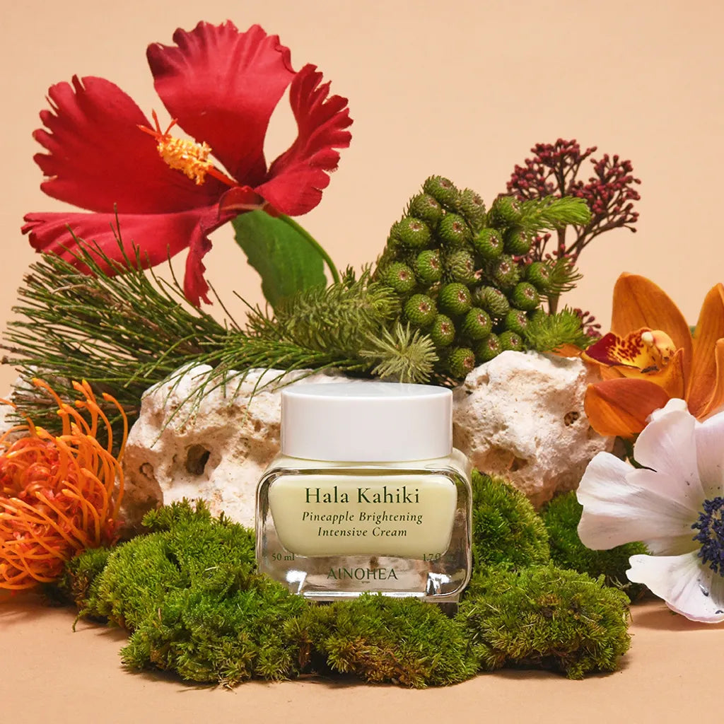 Ainohea Hala Kahiki Pineapple Brightening Intensive Cream 50ml - SkinCureAsia