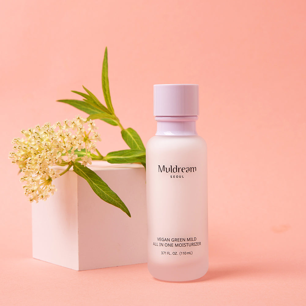 Muldream Vegan Green Mild All-in-One Moisturizer (Pink) 110ml - SkinCureAsia