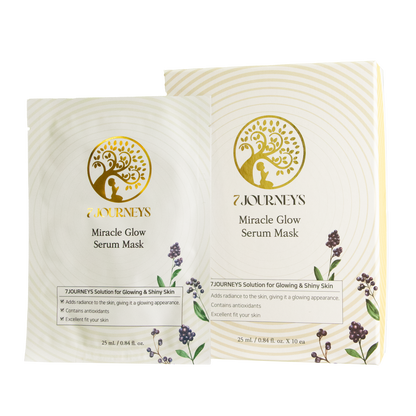 7 Journeys Miracle Glow Serum Mask 25ml (10 sheets) - SkinCureAsia