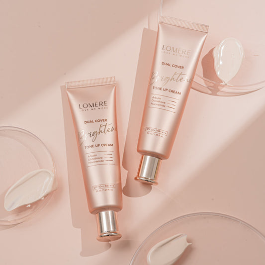 LOMERE Dual Cover Brightening Tone-Up Cream 50ml - SkinCureAsia