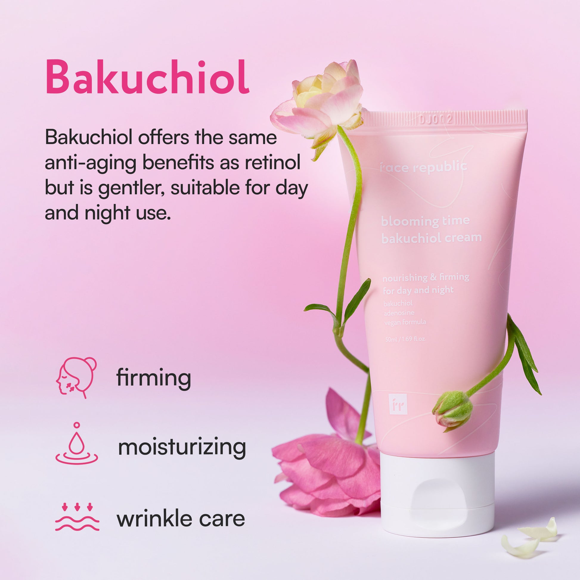 Face Republic Blooming Time Bakuchiol Cream - SkinCureAsia