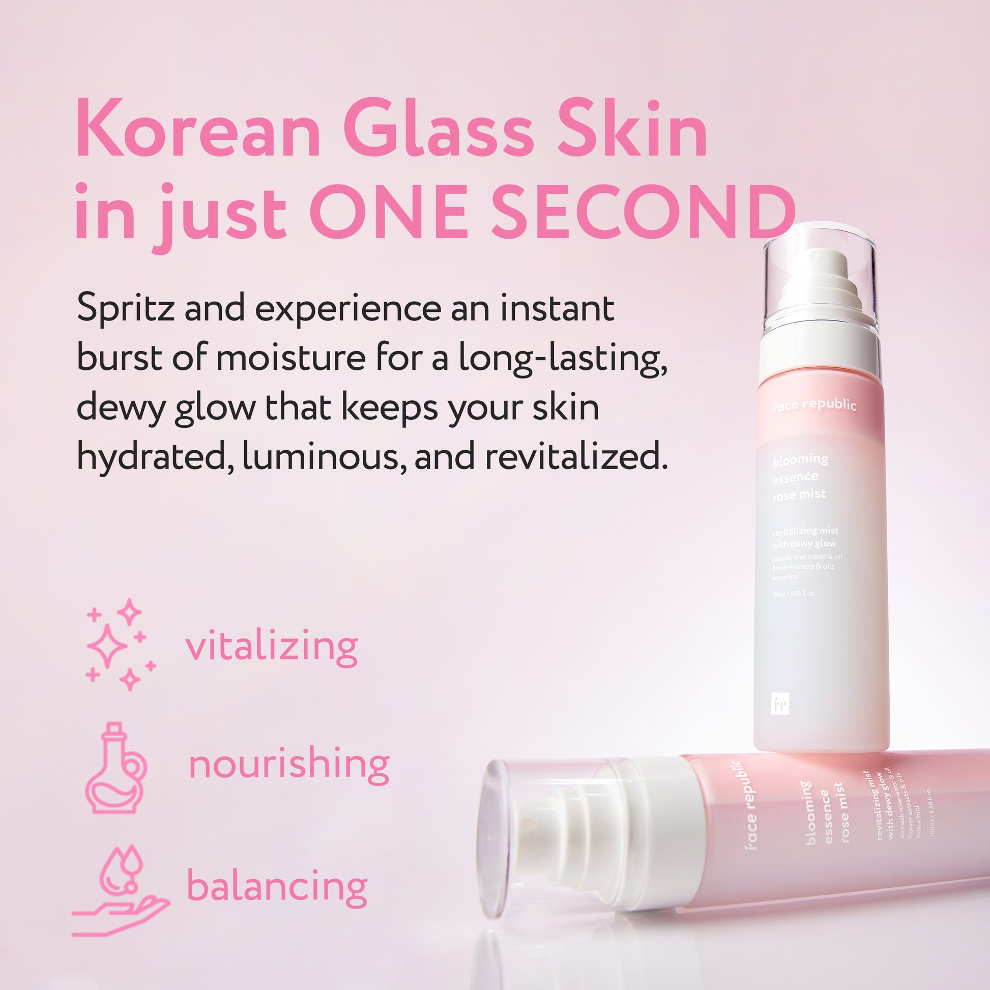 Face Republic Blooming Essence Rose Mist - SkinCureAsia