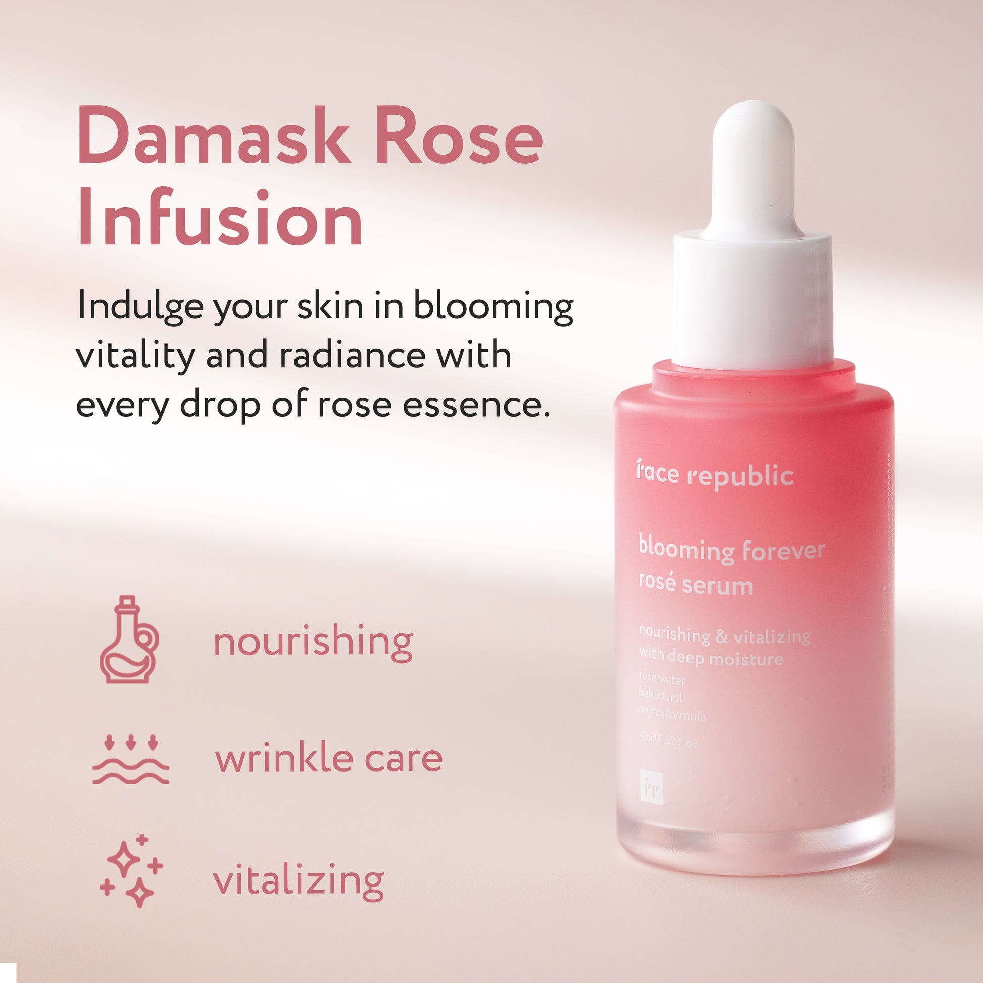 Face Republic Blooming Forever Rosé Serum - SkinCureAsia