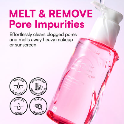 Face Republic Blooming Rose Melt & Remove Pore Cleansing Oil - SkinCureAsia