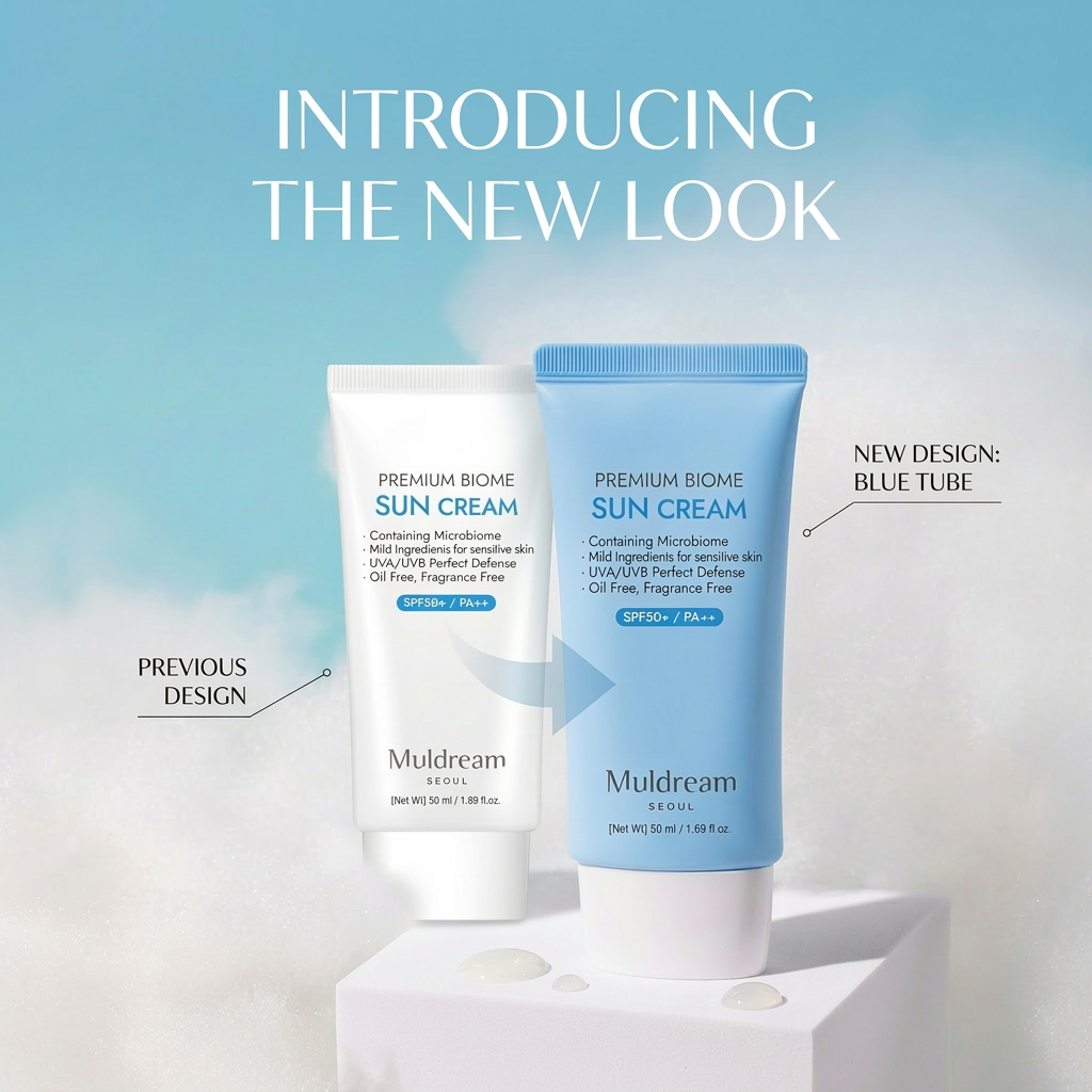 Muldream Premium Biome Sun Cream 50ml - SkinCureAsia