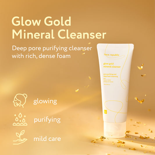 Face Republic Glow Gold Mineral Cleanser - SkinCureAsia
