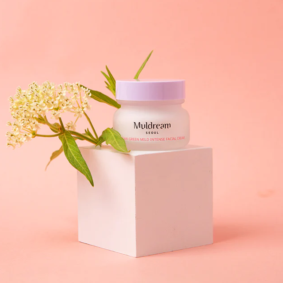 Muldream Vegan Green Mild Intense Facial Cream 50ml - SkinCureAsia