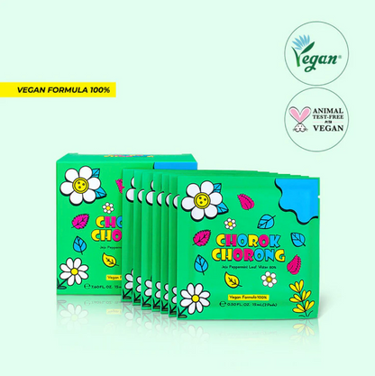 Vegan Herb Exfoliating & Sebum Care Jeju Peppermint Toner Pad (Travel Size)