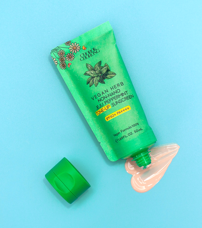 Vegan Herb Non-Nano Jeju Peppermint Tone-Up Sunscreen  (SPF50+ PA++++)