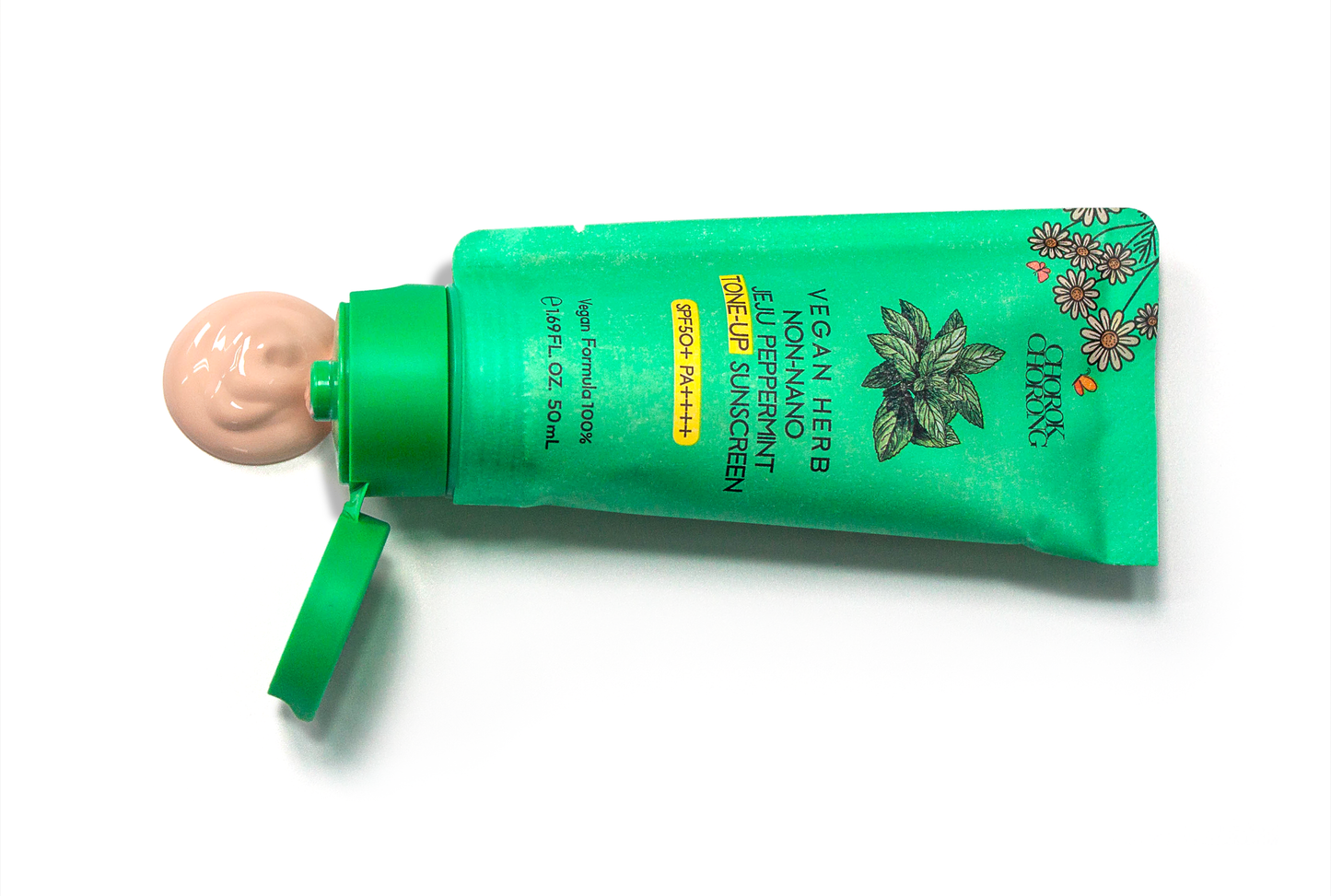 Vegan Herb Non-Nano Jeju Peppermint Tone-Up Sunscreen  (SPF50+ PA++++)