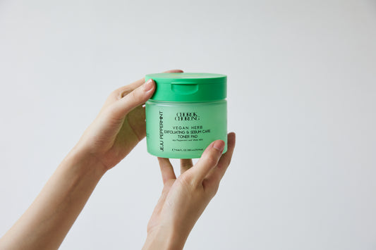 Vegan Herb Exfoliating & Sebum Care Jeju Peppermint Toner Pad (280ml + 70Pads) - SkinCureAsia