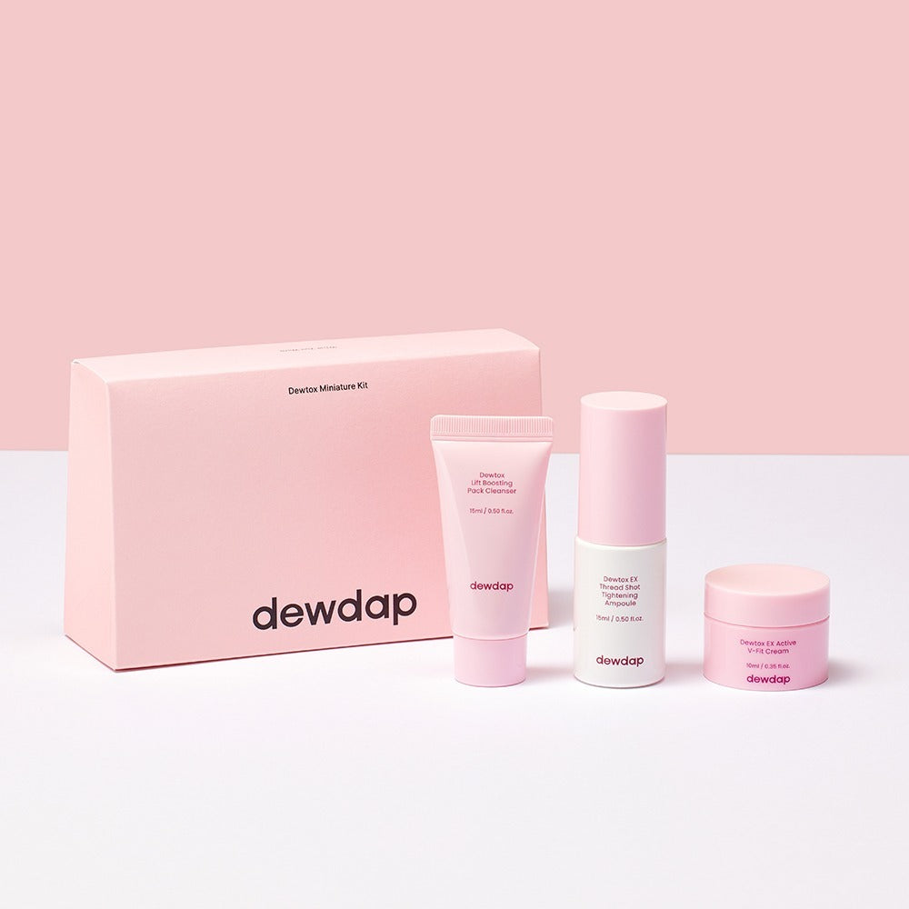 dewdap Dewtox Miniature Kit – Cleanse, Tighten & V-Fit Care - SkinCureAsia