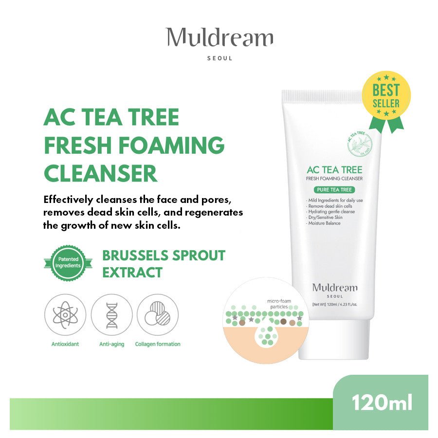 MuldreamMuldream - AC Tea Tree Fresh Foaming Cleanser 120ml8809443286857