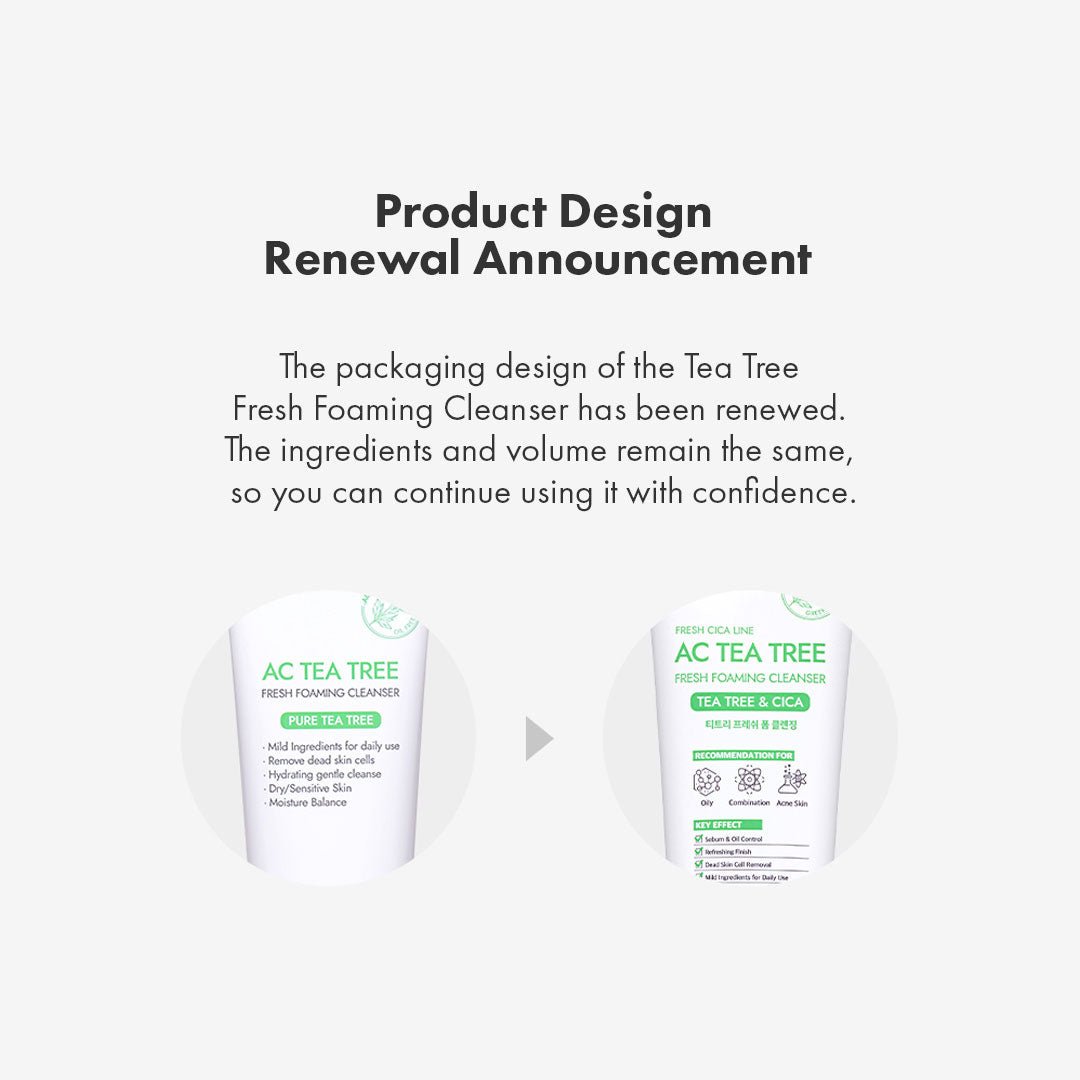 MuldreamMuldream - AC Tea Tree Fresh Foaming Cleanser 120ml8809443286857