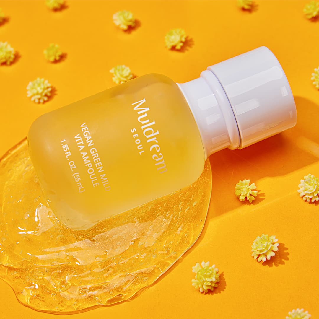 Muldream Vegan Green Mild VITA Ampoule 55ml (For Brightening) - SkinCureAsia