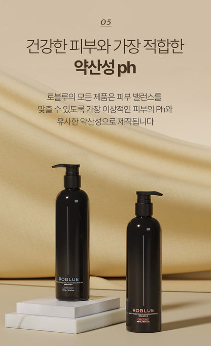 Roblue Mild Acidic Scalp Purifying Perfume Shampoo – Cotton Clean 500ml