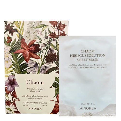 Ainohea Chaom Solution Sheet Mask (25ml x 5ea) - SkinCureAsia