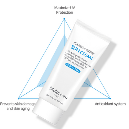 Muldream Premium Biome Sun Cream 50ml - SkinCureAsia