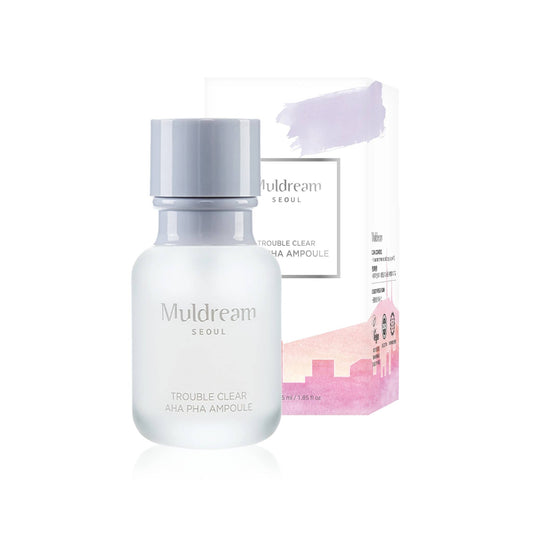 Muldream Trouble Clear AHA PHA Ampoule 50ml (For Moisturizing) - SkinCureAsia