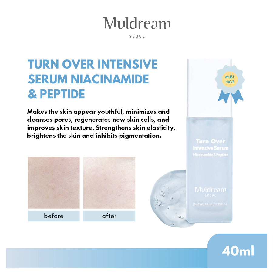 Muldream Turn Over Intensive Serum (Niacinamide & Peptide) 40ml - SkinCureAsia