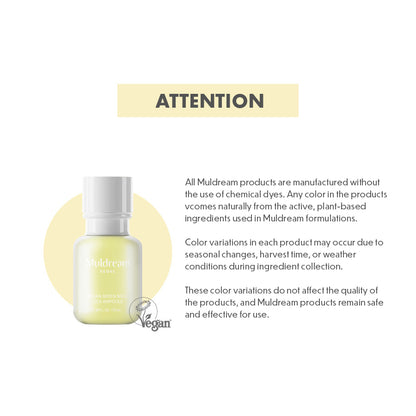 Muldream Vegan Green Mild VITA Ampoule 55ml (For Brightening) - SkinCureAsia