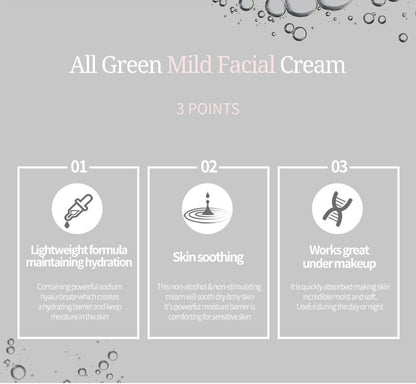 Muldream All Green Mild Facial Cream (White)