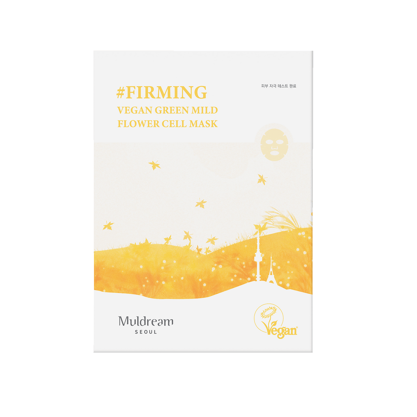 Muldream Vegan Green Mild Firming Flower Cell Sheet Mask