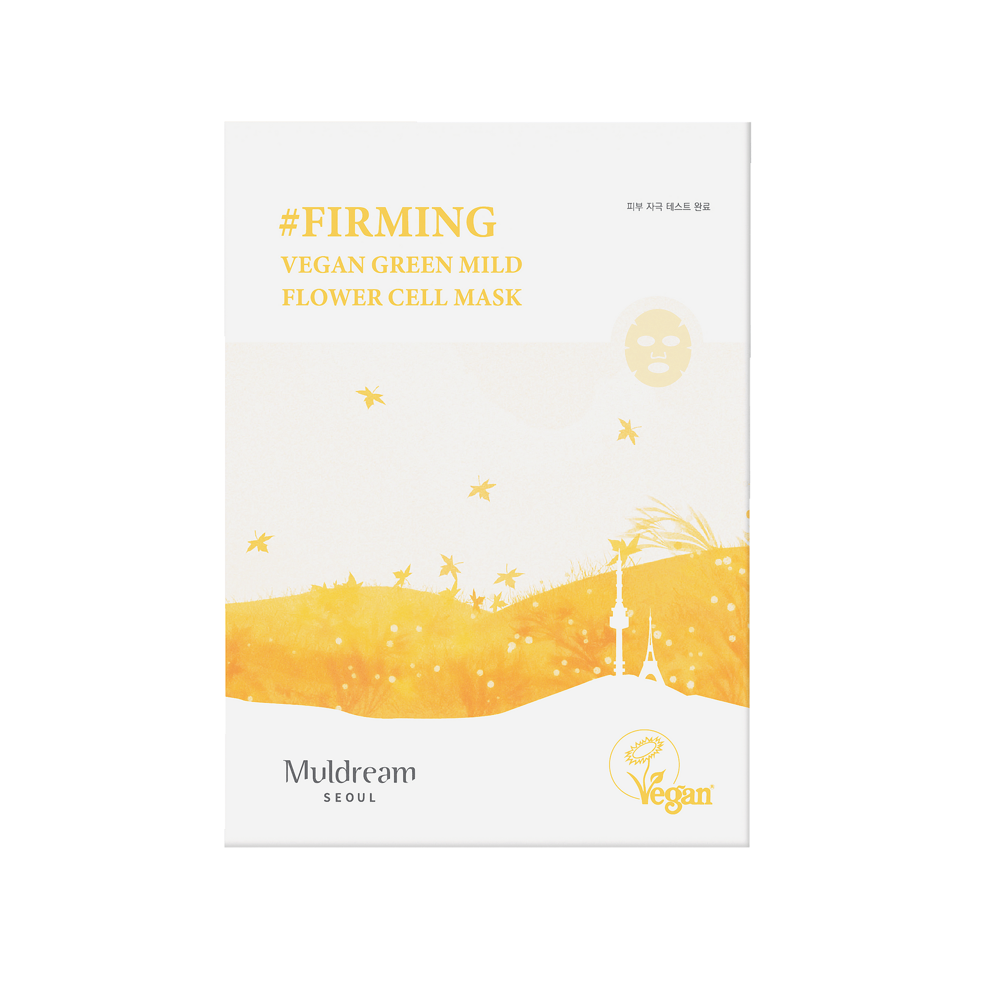 Muldream Vegan Green Mild Firming Flower Cell Sheet Mask