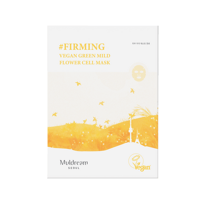 Muldream Vegan Green Mild Firming Flower Cell Sheet Mask