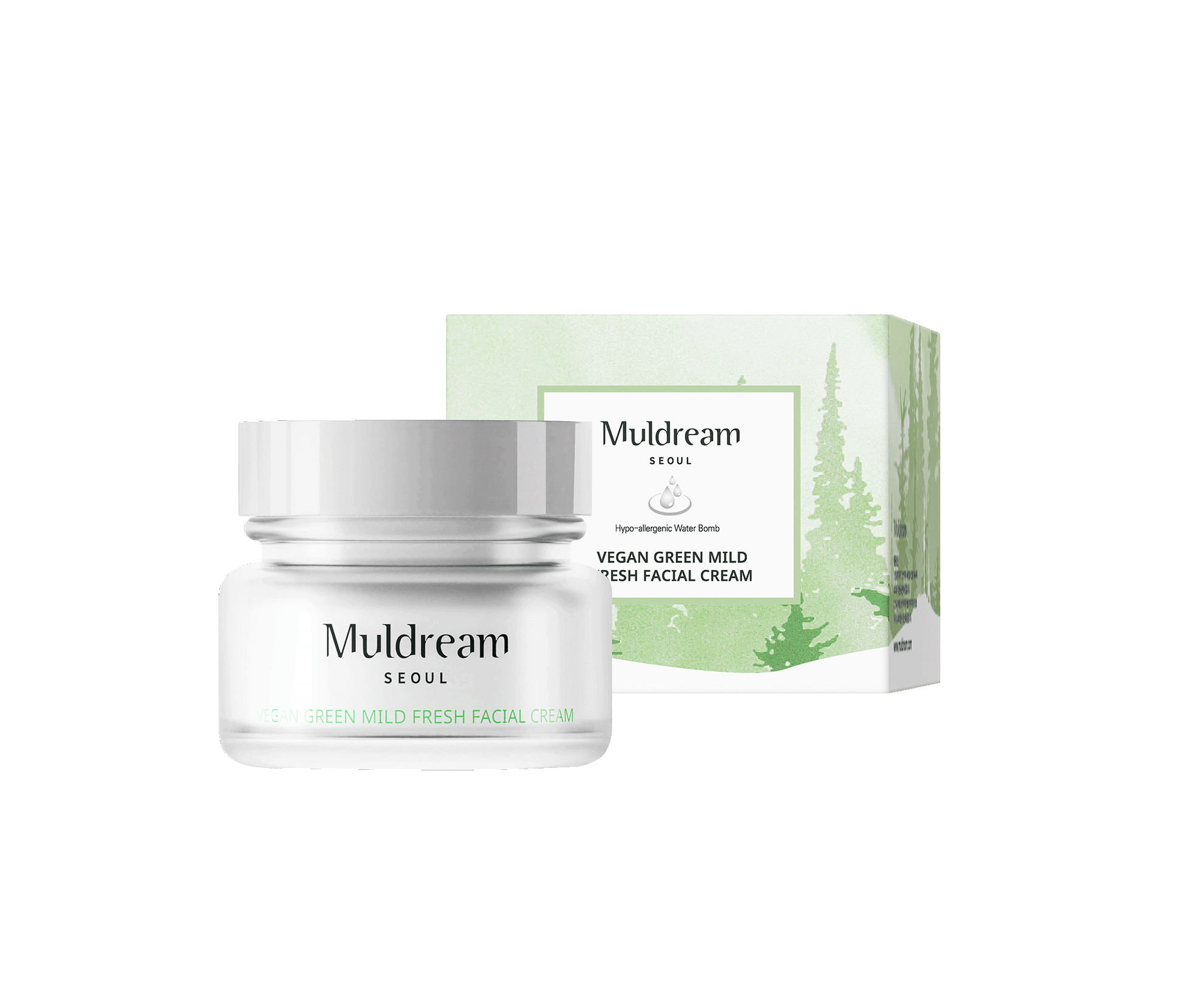Muldream Vegan Green Mild Fresh Facial Cream