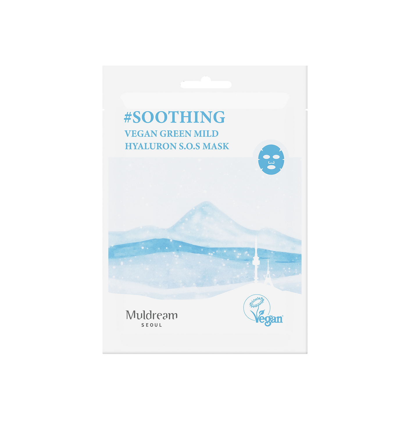 Muldream Vegan Green Mild Soothing Hyaluron SOS Mask Sheet